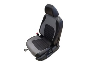 Sedačky černá kůže šedá látka VW Jetta 4 sedan r.v. 2013 - 3