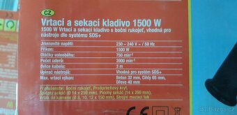 Vrtací a sekací kladivo Walker SDS+, nové, 1500Watů - 3