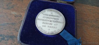 Německo Stříbrná medaile Vilhelm II. Jubileum svatby. - 3