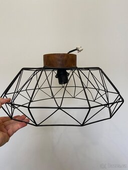 Stropní lampa černá - 3