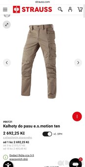 Kalhoty engelbert strauss motion ten - 3