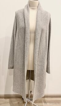 Kašmírový dlouhý svetr 100%kašmír, kardigan přehoz - 3