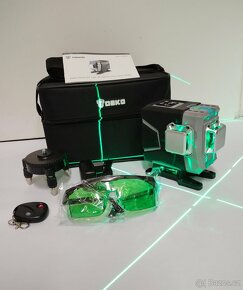 Samonivelační 3D-MULTI laser-3 x 360°-ZELENÝ+ZÁRUKA a DOKLAD - 3