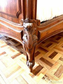 Postel luxusní vyřezávaná ve výborném stavu - 3