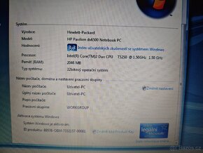 Plně funkční notebook HP Pavilion dv6500 - 3