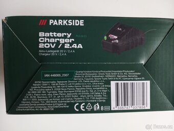 Prodám novou nabíječku Parkside x20V - 3