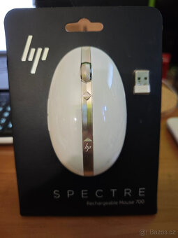 Bezdrátová dobíjecí myš HP ENVY 700 - turbo silver, nová - 3