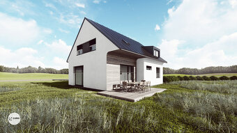 Pozemek 2.147 m2 v obci Vyšní Lhoty vč. sítí, projektu domu - 3