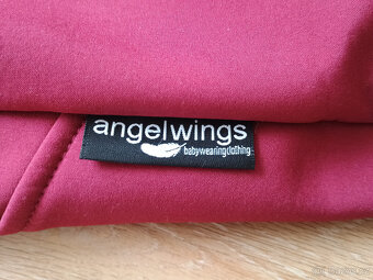 Angel Wings softshellový kabát na nošení s kožíškem - bordó - 3