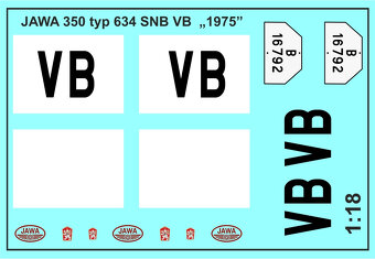 Jawa 350 typ 634 VB 1:18 - 3