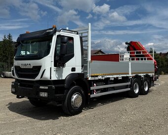 Iveco Trakker 410 - 6x4 - Valník + HR-PALFINGER PK 22002-EH - 3