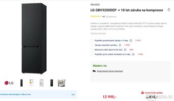 Lednice LG s mrazákem P.C. 12.900 - 3