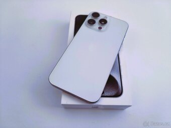apple iphone 15 PRO 128gb White Titanium / Batéria 100% - 3