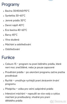 Whirlpool A+++, 6kg, 1000ot. 39l spotřeba, 6 smysl - 3