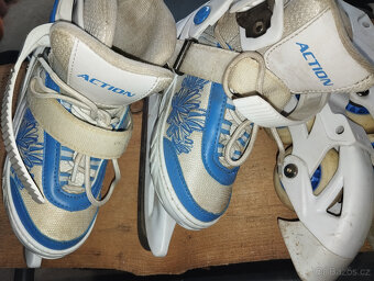 prodám dívčí univerzální lední i inline brusle vel. 29-32 - 3