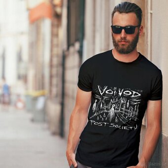 Tričko černé pánské s potiskem VOIVOD - Post Society (3XL) - 3