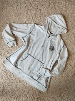 Dámská mikina s kapucí na zip, vel. XL, bílá, jak NEW - 3