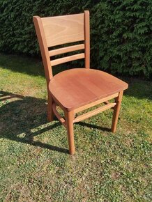 Jídelní židle - dub masiv - světlá - 3