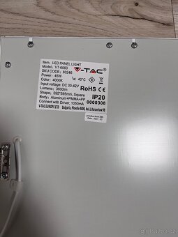 LED panel ligth světlo do podhledu 60x60 cm - 3