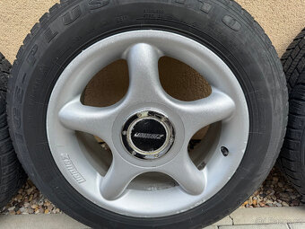 Alu kola Zender 15" 4x100, 7Jx15 ET35, zimní pneu 185/65/15 - 3