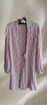 Yes Style meruňkový dlouhý kardigan - 3