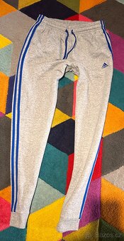 ADIDAS STYLOVÉ BAVLNĚNÉ TEPLÁKY GREY - 176(S-M PÁNSKÉ) - 3