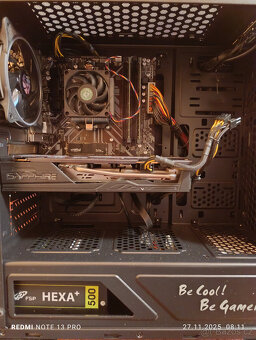 Herní PC - RYZEN 5, 16GB RAM, SSD+HDD, 5600XT, WIN11 - 3