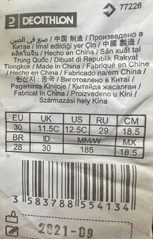 Dívčí lední brusle vel. 30; 18,5 cm - 3