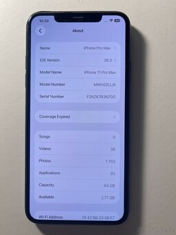 📱 iPhone 11 Pro Max | 64 GB | Baterie 100 % - 3