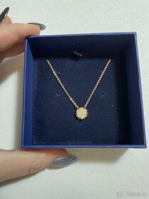 Swarovski náhrdelník bolt micro rose gold - 3