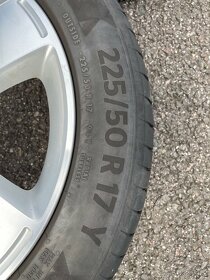 Alu kola originál Ford letní pneu 225/50/17 6-7mm - 3