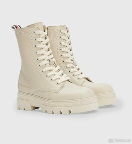 TOMMY HILFIGER DÁMSKÉ KOŽENÉ BOTY VEL.39 - 3