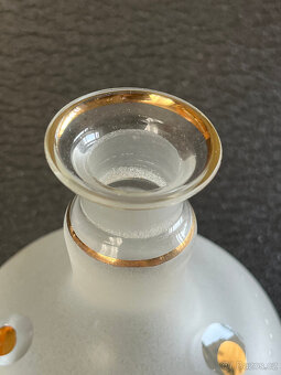 Flakón, karafka 250ml s puntíky, matované sklo - 3