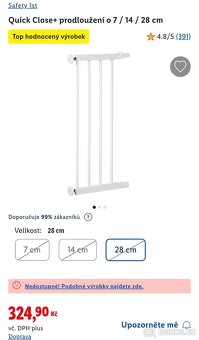 Dětská zábrana Quick Close + 2x prodloužení - 3