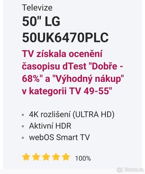 Televizor v perfektnim stavu LG 50" 125 cm - 3