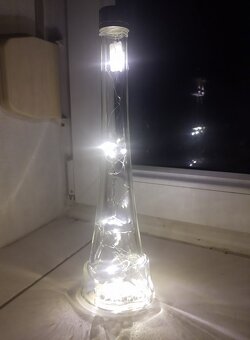 Svítící láhve - dekorace , Vánoce, dárek - 3