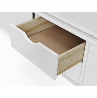 Dřevěná postel, jednolůžko se zásuvkami 90x200cm - 3