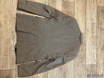 👔 Komplet pánský oblek (šedý) + košile + boty – TOP stav - 3