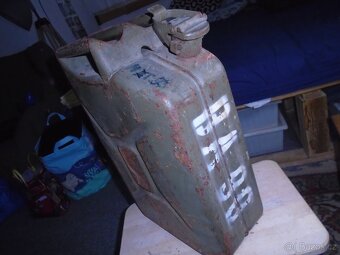 Kanystr 20L, plechový, vojenský - 3