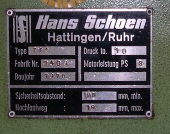 Hydraulický lis TES - 3