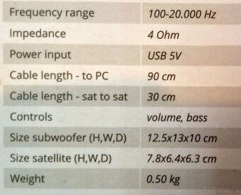 Reproduktory pro PC/notebook - 3