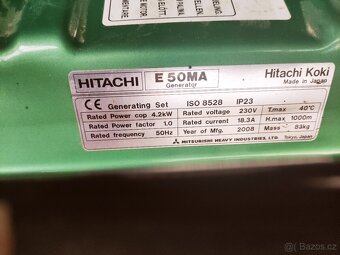 Elektrocentrála Hitachi E50MA - 3