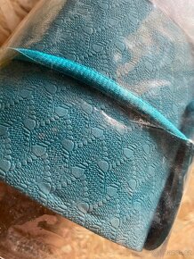 Karimatka YATE Yoga Mat dvouvrstvá, materiál TPE tyrkys/šedá - 3