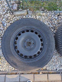 Plechová kola 5x112 R16 Superb/Passat zimní pneu 215/60 - 3