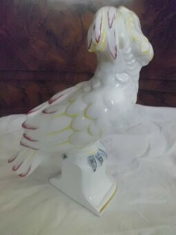 Krásná Starožitná Porcelánová Soška PAPOUŠEK - Horní Slavkov - 3