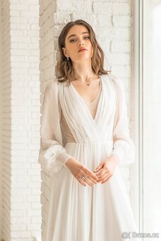 Luxusní nenošené svatební šaty, Marie, velikost (XL-2XL) - 3