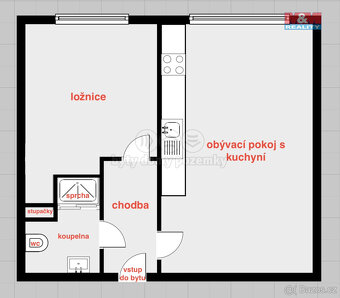 Pronájem bytu 2+kk, 41 m², Frýdek-Místek, ul. Beethovenova - 3