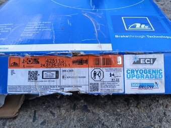 Přední kotouče 288mm CRYO ATE 425113 - 3
