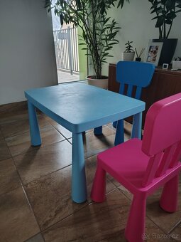 Stůl+2 židle ikea Mammut - 3