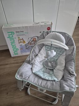 INGENUITY Lehátko-houpátko vibrující 3v1 KEEP Cozy Weave 0m+ - 3